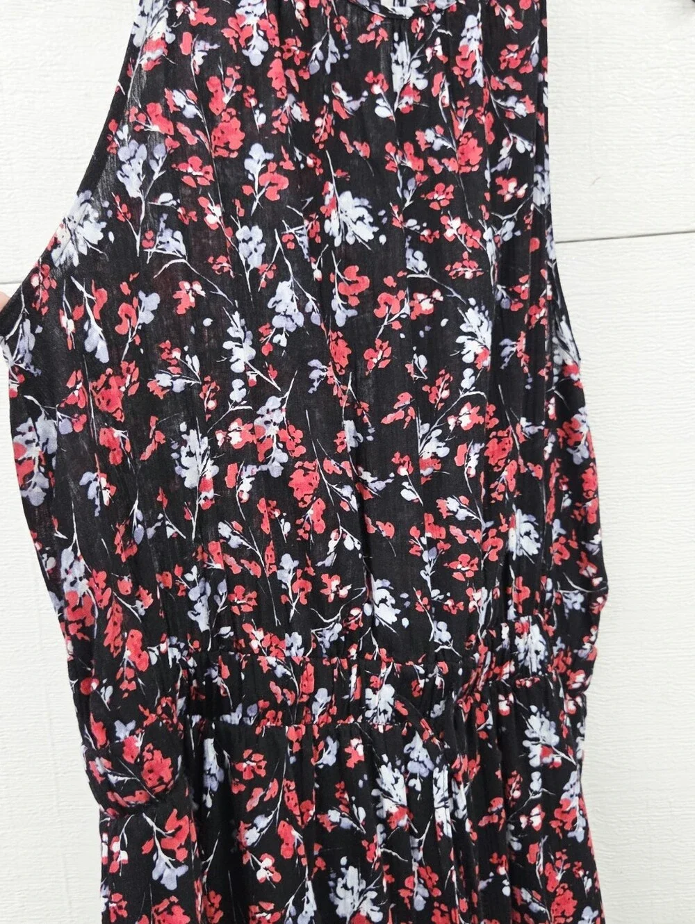 Universal Thread Black Floral Maxi Dress Large - Picture 5 of 8